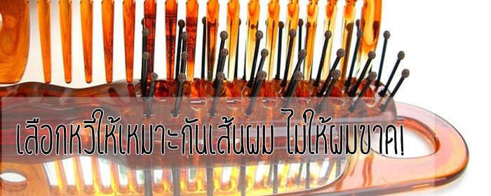เลือกหวีให้เหมาะกับเส้นผม ป้องกันผมขาด!