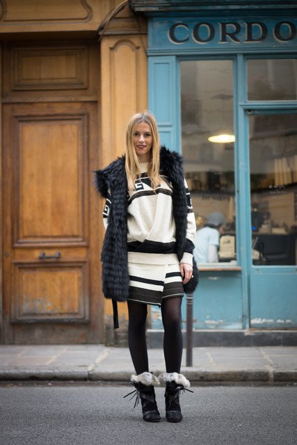 Stylish-Outfit-Idea-with-Black-Fur-Coat