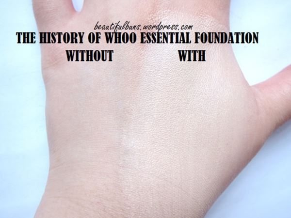 รีวิวรองพื้น the history of whoo