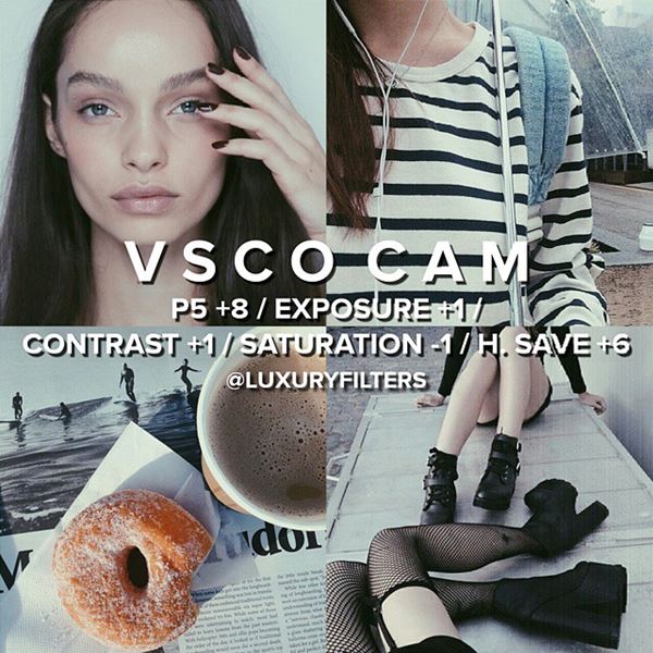 สูตรแต่งรูป vscocam