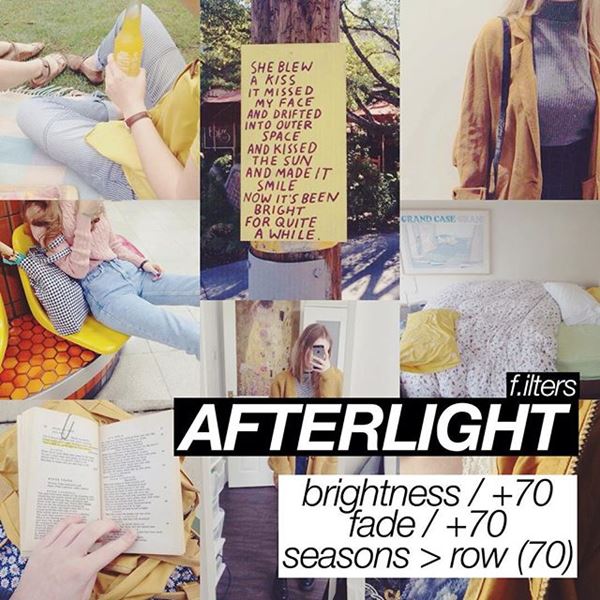 สูตรแต่งรูป afterlight