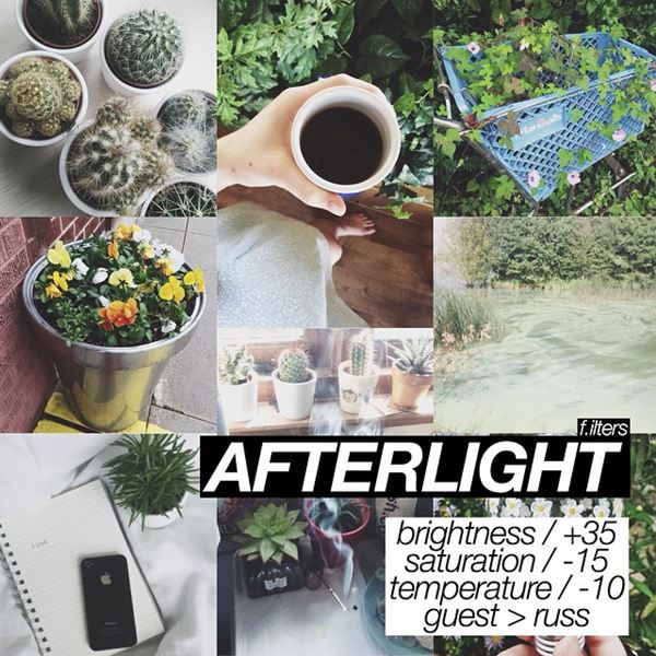 สูตรแต่งรูป afterlight