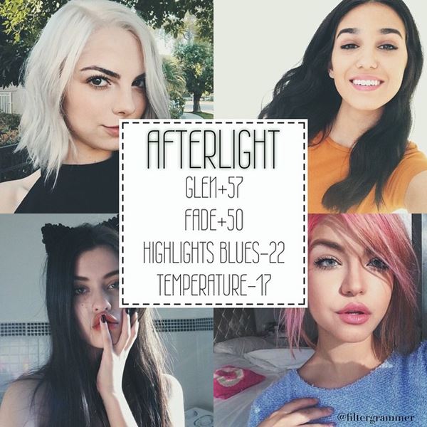 สูตรแต่งรูป afterlight