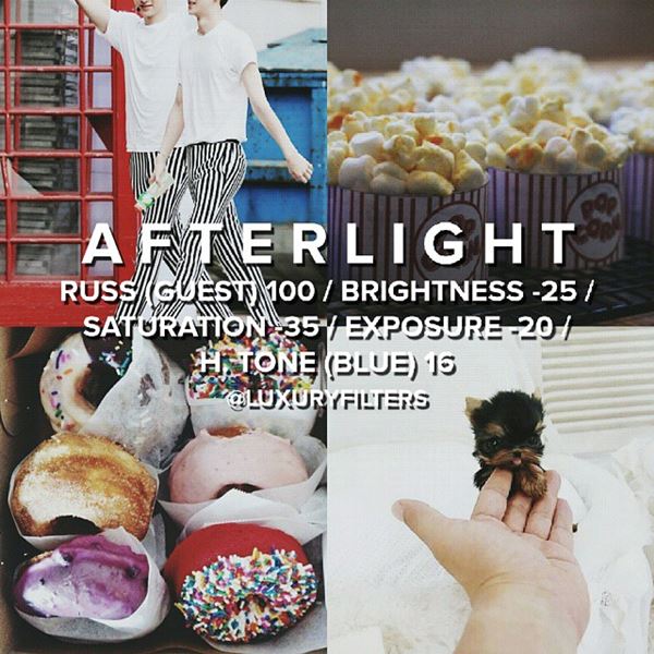 สูตรแต่งรูป afterlight