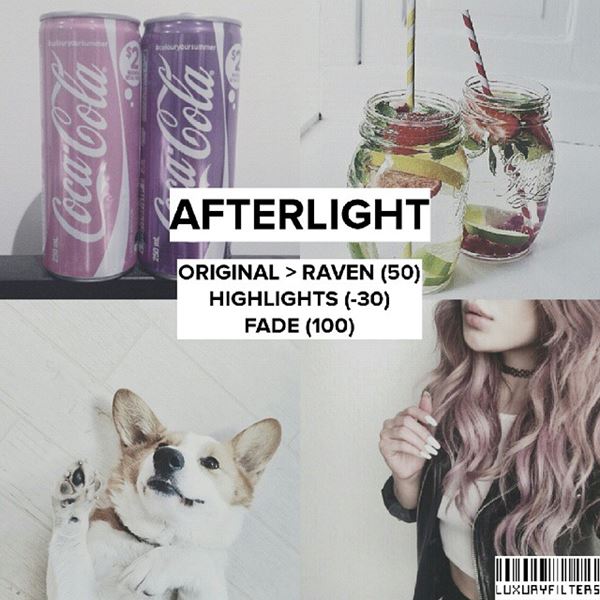 สูตรแต่งรูป afterlight