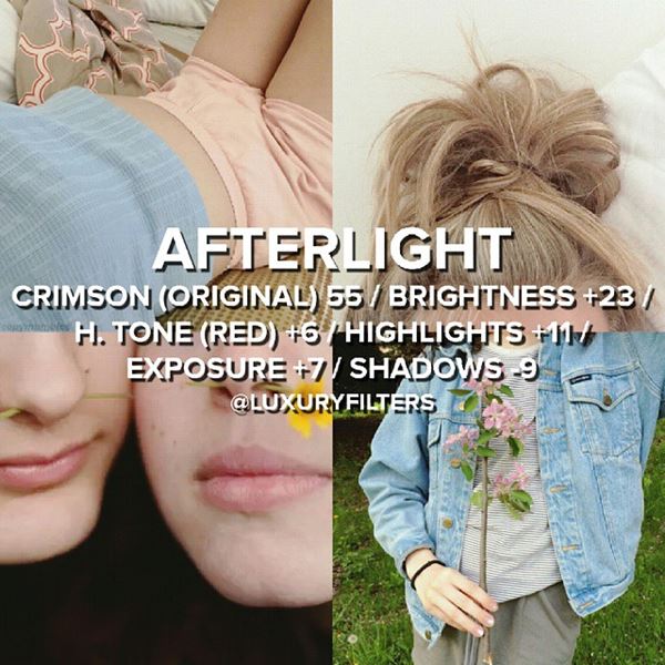 สูตรแต่งรูป afterlight