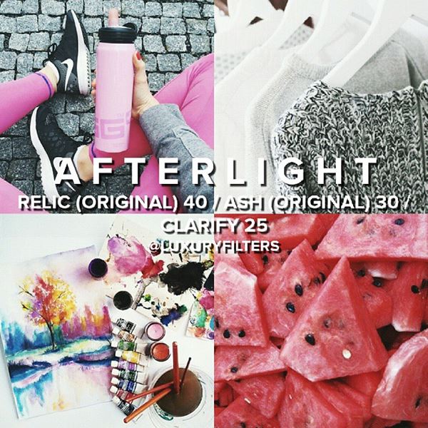 สูตรแต่งรูป afterlight