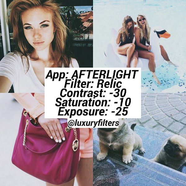 สูตรแต่งรูป afterlight