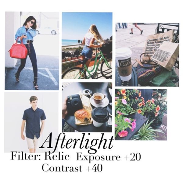 แต่งรูป minimal ด้วย afterlight