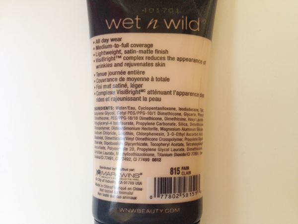 รีวิวรองพื้น wet n wild