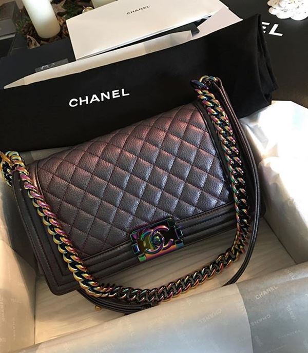 Chanel Boy Iridescent