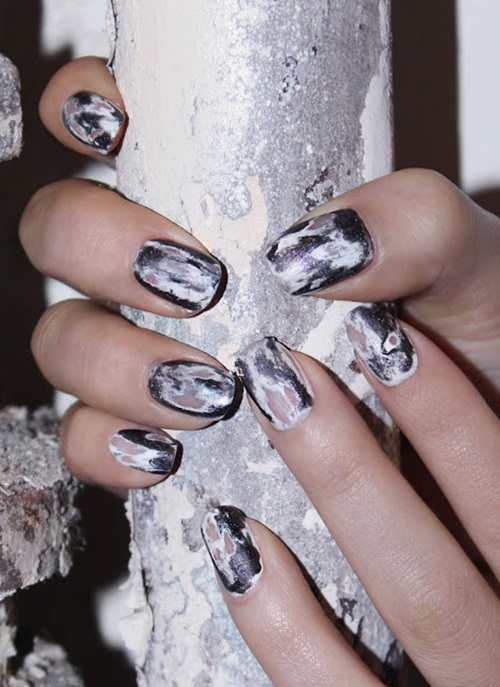 แฟชั่นเล็บ Grunge nail