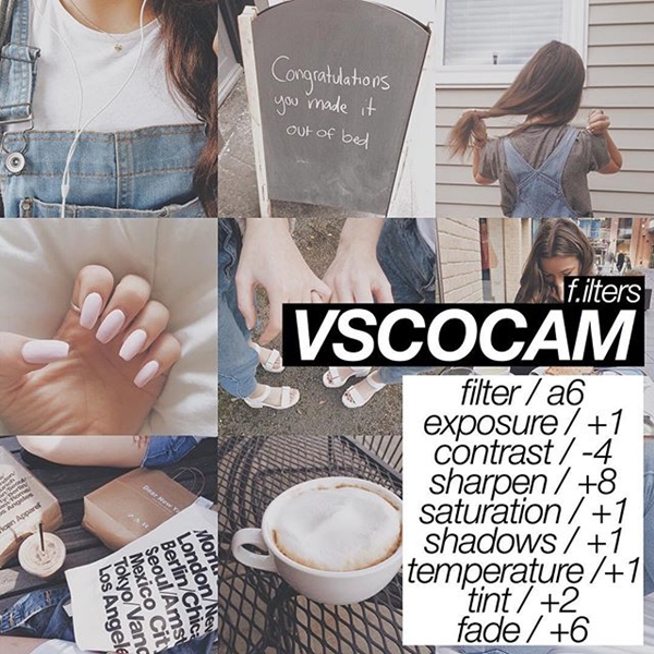 สูตรแต่งรูป VSCO