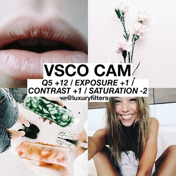 สูตรแต่งรูป VSCO