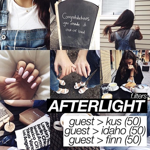 สูตรแต่งรูป Afterlight