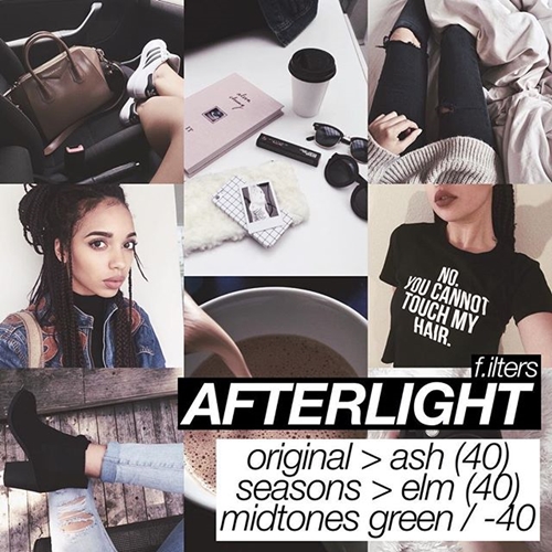 สูตรแต่งรูป Afterlight