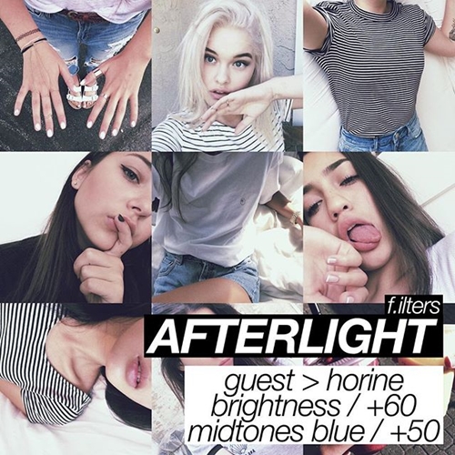 สูตรแต่งรูป Afterlight