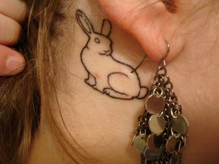28-Rabbit-Behind-ear-tattoo