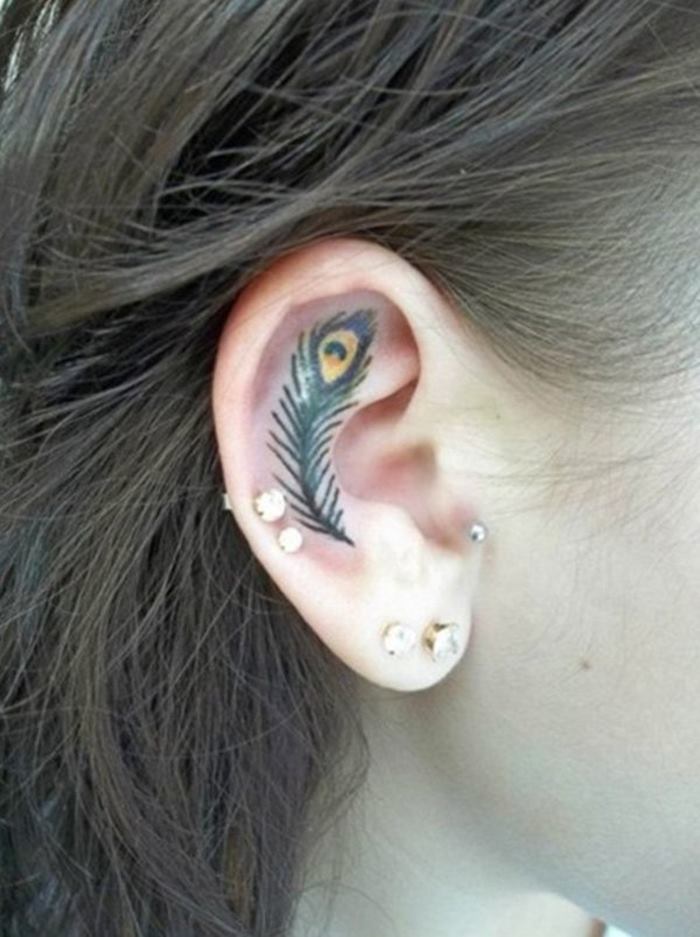 8-Feather-ear-tattoo