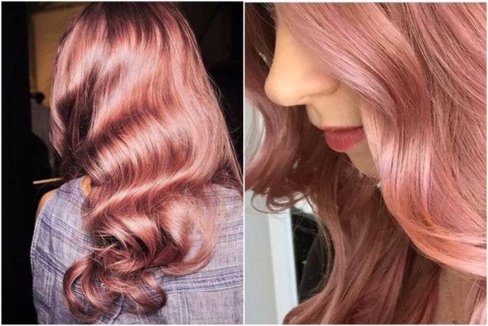 สีผม Pink Brown