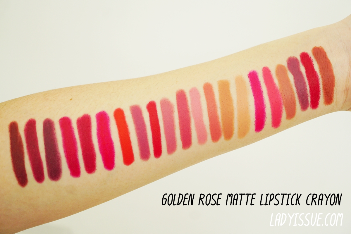 golden-rose-matte-lipstick-crayon-swatch