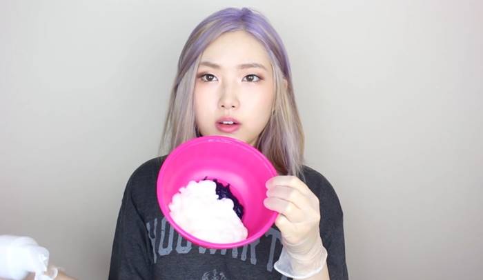 ทำผมสีม่วงด้วยตัวเอง