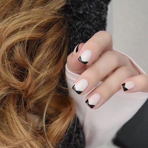 Black And White Nails