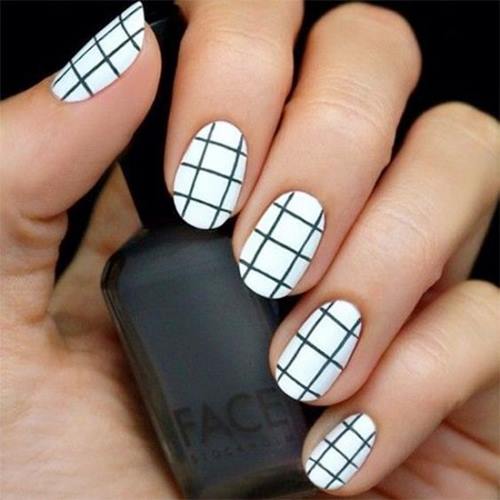 Black And White Nails