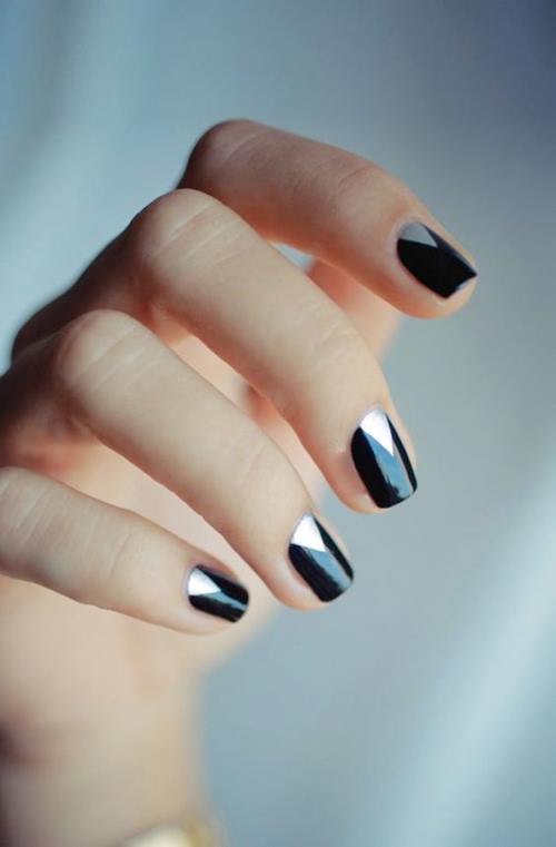 Black And White Nails
