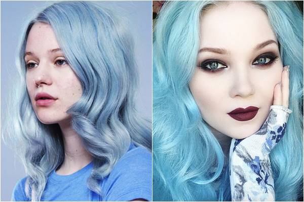 Frozen Blue Hair 