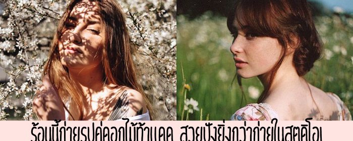 ถ่ายรูปคู่ดอกไม้ท้าแดด รูปสวยปังยอดไลค์กระจาย!
