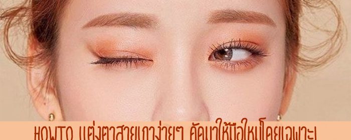 Howto แต่งตาสายเกาง่ายๆ คัดมาให้มือใหม่โดยเฉพาะ!