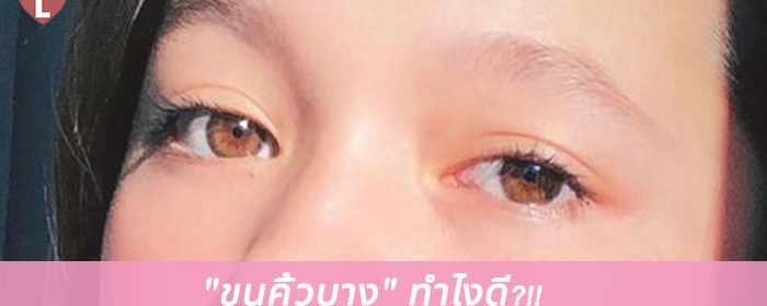 ขนคิ้วบางดูโล้นๆ ไม่มั่นใจ ทำไงดี?!!